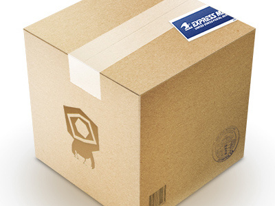 Something special is on it's way box boxhead cardboard delivery package