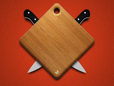 Mealtime2 cooking cutting board food icon kitchen knife logo