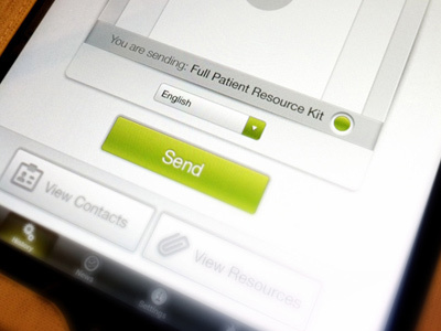 iPad Medical App UI