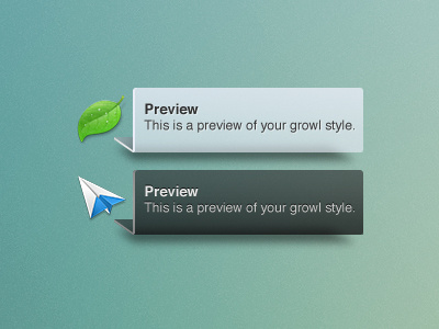 Custom Growl Style fold growl notification