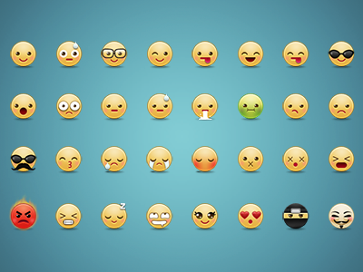 Emoticons v2 emoticon expression faces icons