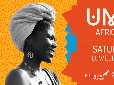 Umoja bus poster african branding design festival festival poster typography vector
