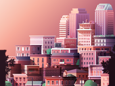 City Illustration adobe illustrator city illustration vector