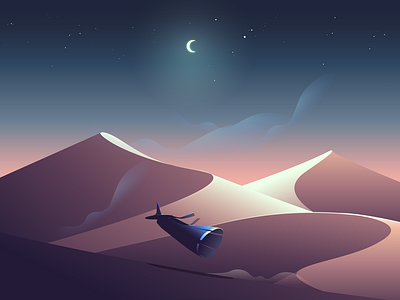 Magia desert dune game illustration landscape magic scenery vector