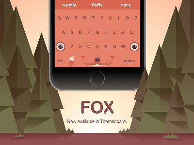 Fox app custom fox illustration ios keyboard themeboard