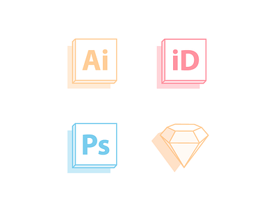 Amigos adobe illustrator icon indesign photoshop sketch vector
