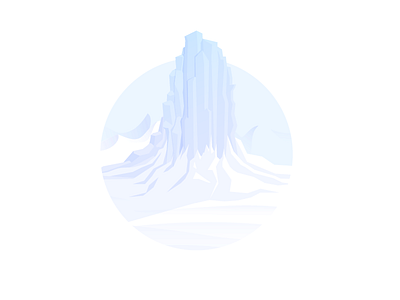 Iceberg circular layout iceberg illustration illustrator landscape negative space snow vector