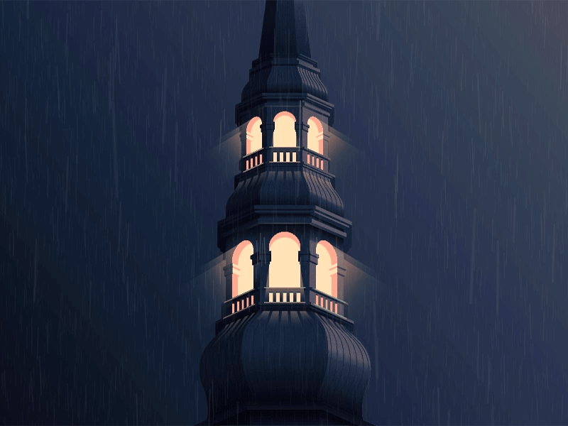 Church architecture church light lightning rain vector