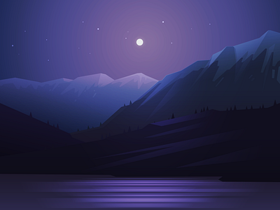 Moonlight by Adrian Fernandez on Dribbble