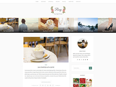 Beautiful Multiple Layout WP Blog Theme beautiful blog business clean fashion food personal photography recipes responsive simple travel
