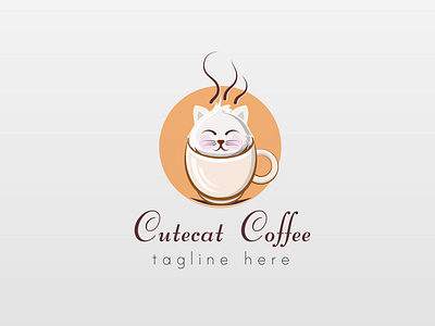 Cute cat coffee Brand Identity