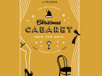 Cabaret Save The Date Option 2