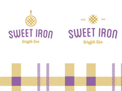 Left or Right? belgian identity logo pattern plaid waffles