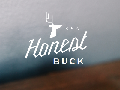 Naming + logo for a boutique accounting company accounting buck deer identity logo