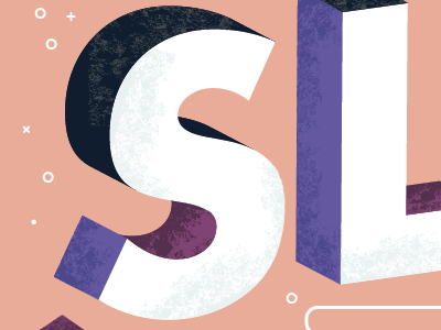 Close up of a thing, palette 2 3d letter s type