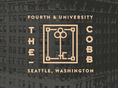 The Cobb apartment branding building hotel key logo