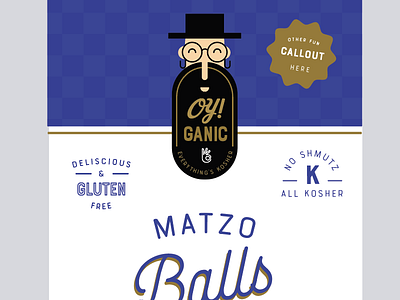 Packaging Mockup avatar beard face identity jewish kosher logo man matzo balls packaging script