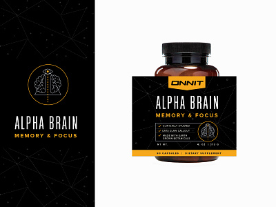 Onnit packaging explore bottle brain eye focus packaging pyramid