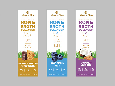 Packaging Explores 1 bars bone broth grass fed logo packaging