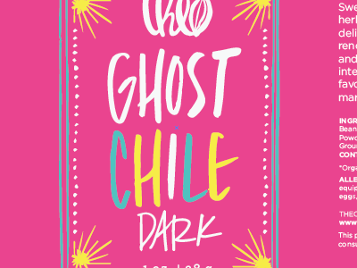 Ghost Chile Exploration chile ghost hand drawn type letters pink
