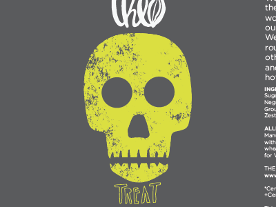 Halloween Surprise Label 1 halloween illustration neon skull texture