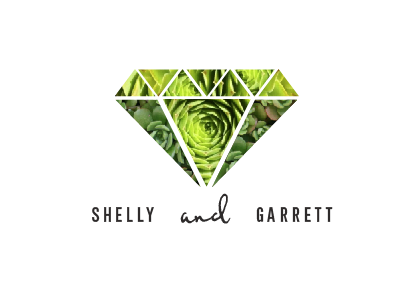 Succulents diamond green invite wedding