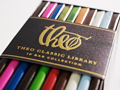 foil and embossed sleeve embossed foil sleeve theo chocolate