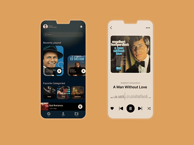 Music player app branding graphic design mobile music music player ui