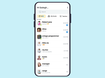 Messenger App app application design graphic design messenger messenger app telegram ui whatsapp