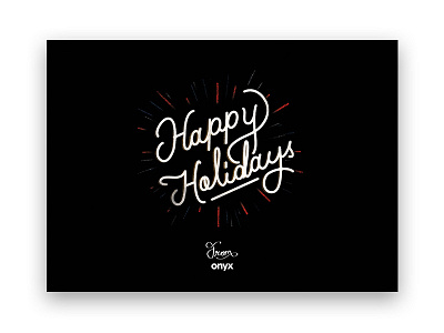 Holiday Card hand lettering holiday holiday card lettering postcard script