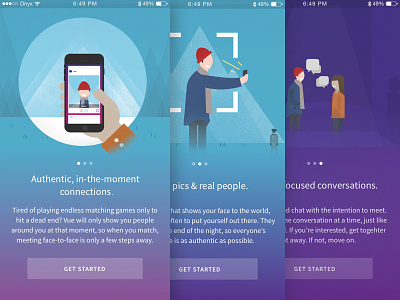 Onboarding screens app illustration mobile onboarding playful simple welcome