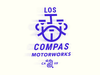 Compas branding illustration lockup texture typography