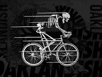 Hellride bikes bones dead fixed gear hell oakland ride skeleton