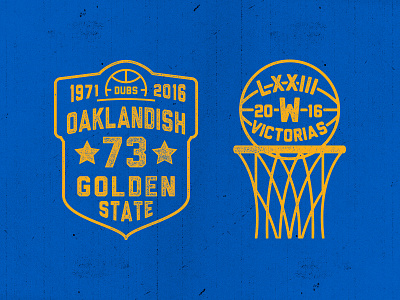 73badge 73 badge basketball dubs golden oakland state warriors