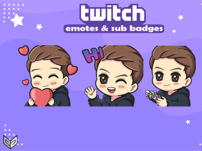 cute chibi cartoon emotes for twitch by Hmhproduction | Dribbble