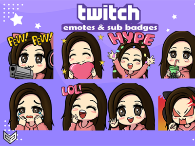 twitch emotes cartoon chibi chibi twitch emotes commission cute cartoon emotes for twitch streamer twitch twitch emotes twitchemotes