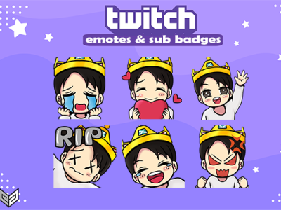 twitch emotes chibi twitch emotes commission design emotes emotes for twitch graphic design illustration streamer twitch twitch emotes