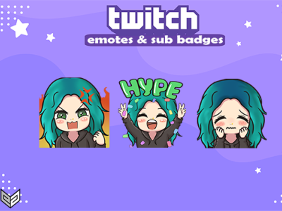 twitch emotes chibi twitch emotes commission design emotes emotes for twitch illustration streamer twitch twitch emotes