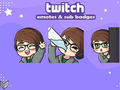 chibi twitch emotes chibi twitch emotes commission design emotes emotes for twitch illustration streamer twitch twitch emotes