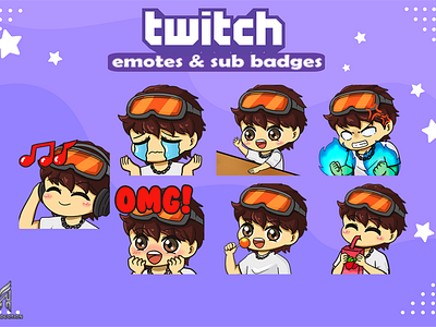 cute chibi twitch emotes