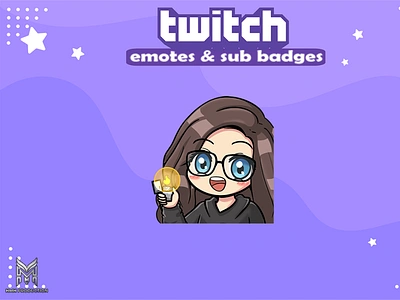 cute girl lighter twitch emotes chibi twitch emotes commission emotes emotes for twitch illustration streamer twitch twitch emotes