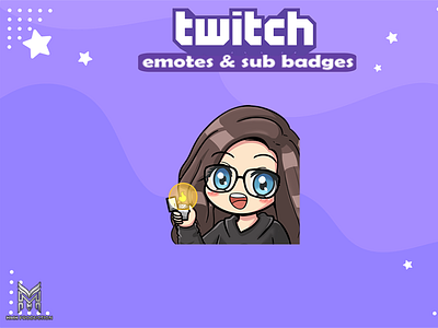 cute girl lighter twitch emotes chibi twitch emotes commission emotes emotes for twitch illustration streamer twitch twitch emotes