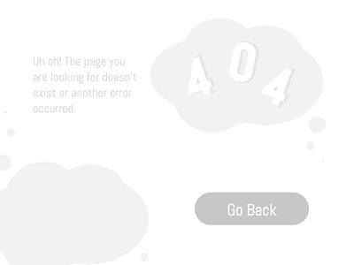 Daily UI :: #008 008 404 404 error 404page daily 100 challenge daily ui 008 dailyui dailyuichallenge design error page grey minimal simple ui web