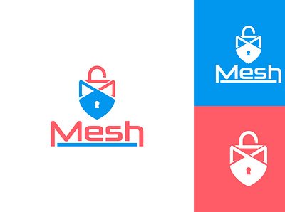 Mesh Logo design icon illustration logo