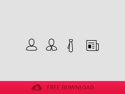 Simplicons Rebound business download free freebies icon journal picto psddd tie user vector