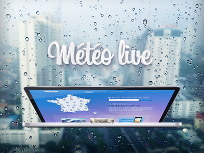 Météo live project app home homepage live météo phone project weather web webdesign