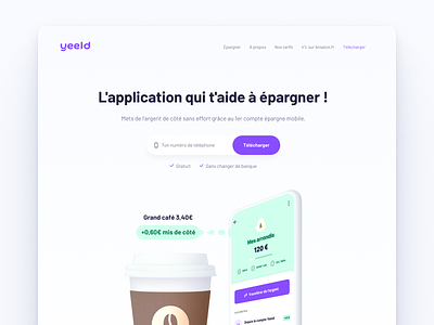 Homepage proposal 💻 financial app homepage real project webdesign