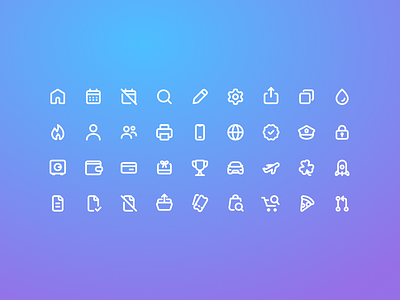 Outliny: A simple, minimal icon set 2px stroke 2px icons outliny pack set stroke