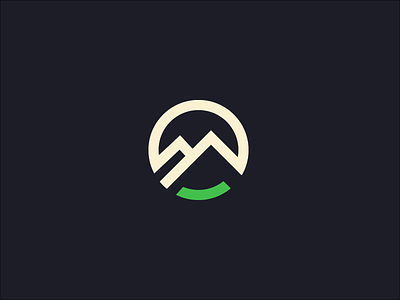 Minimal Mountains logo logo m minimalist mountain