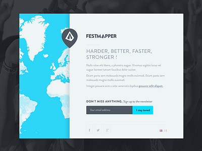 Coming Festmapper coming real project web webdesign